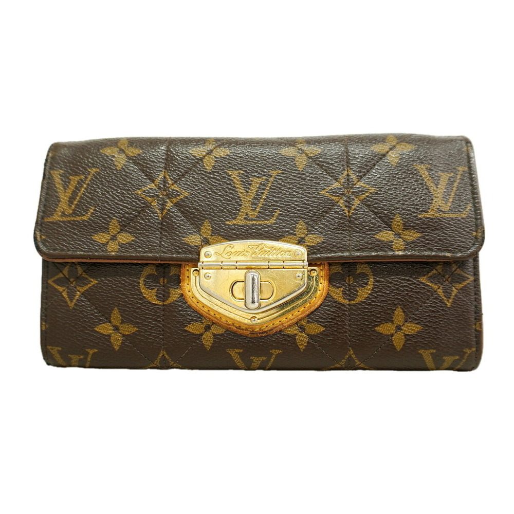 Louis Vuitton Monogram Etoile Portefeuille Sarah Long Wallet M66556 Brown Wom...